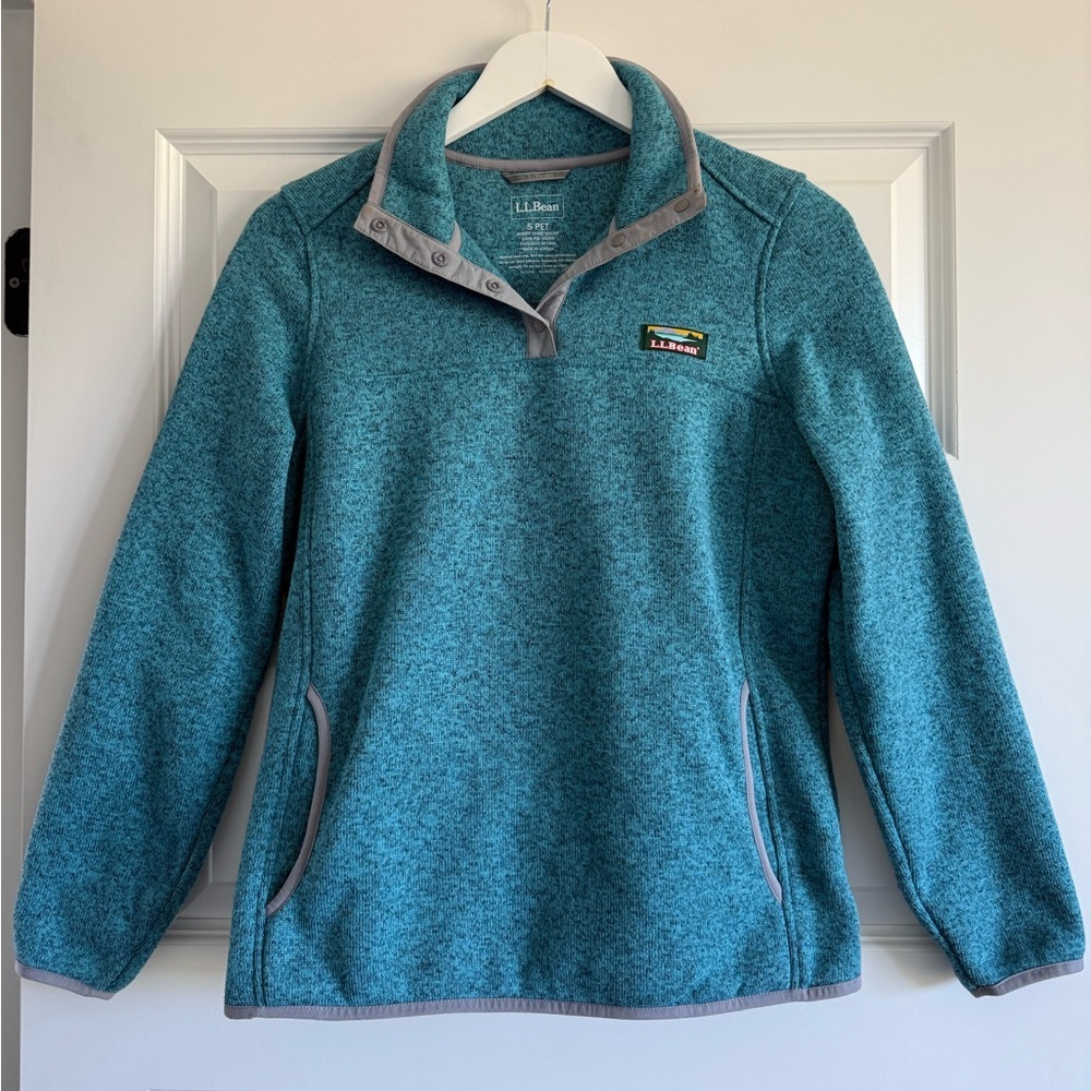 Women's L.L.Bean Sweater Fleece Pullover S Pet